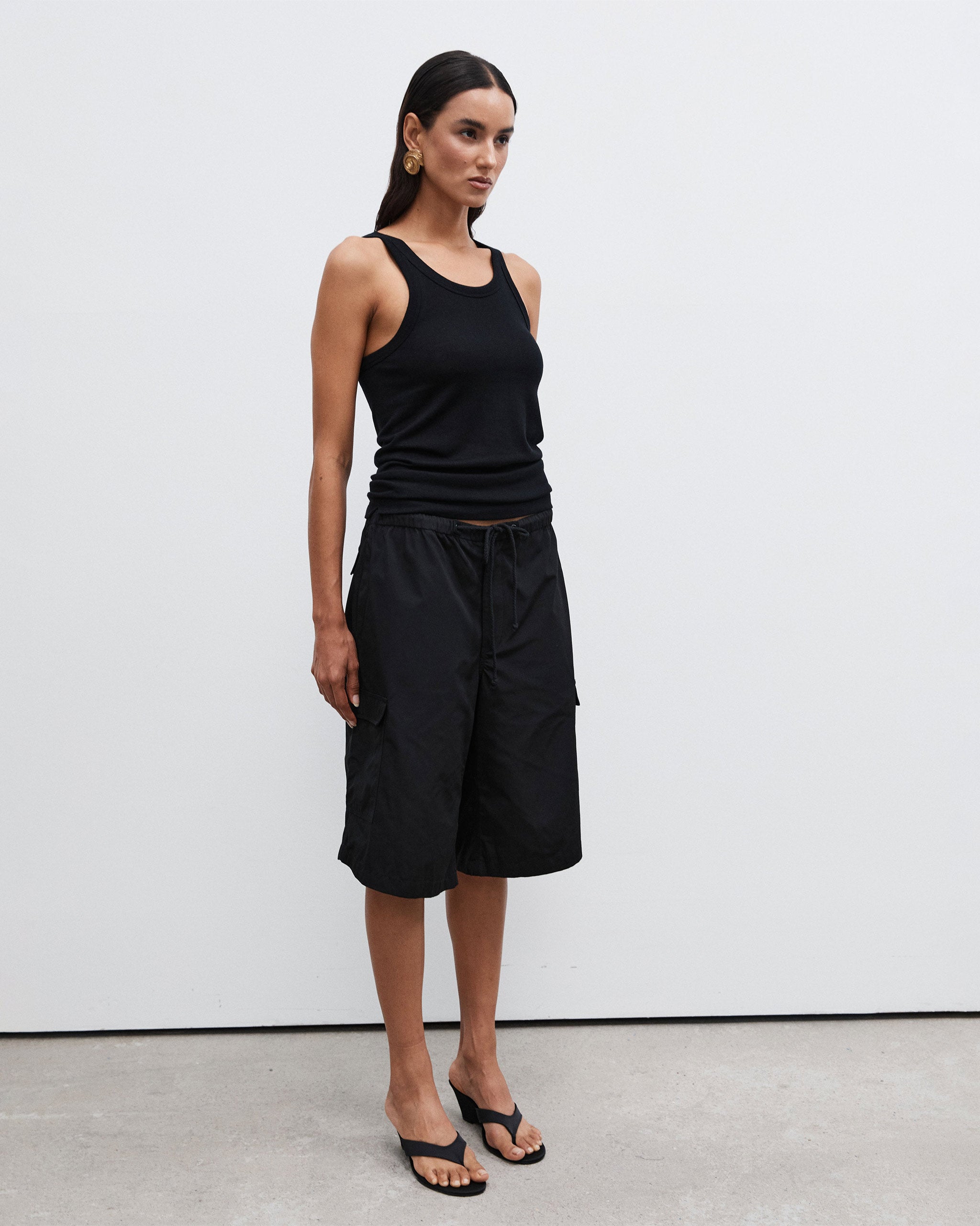 Bermuda Parachute Short - Black
