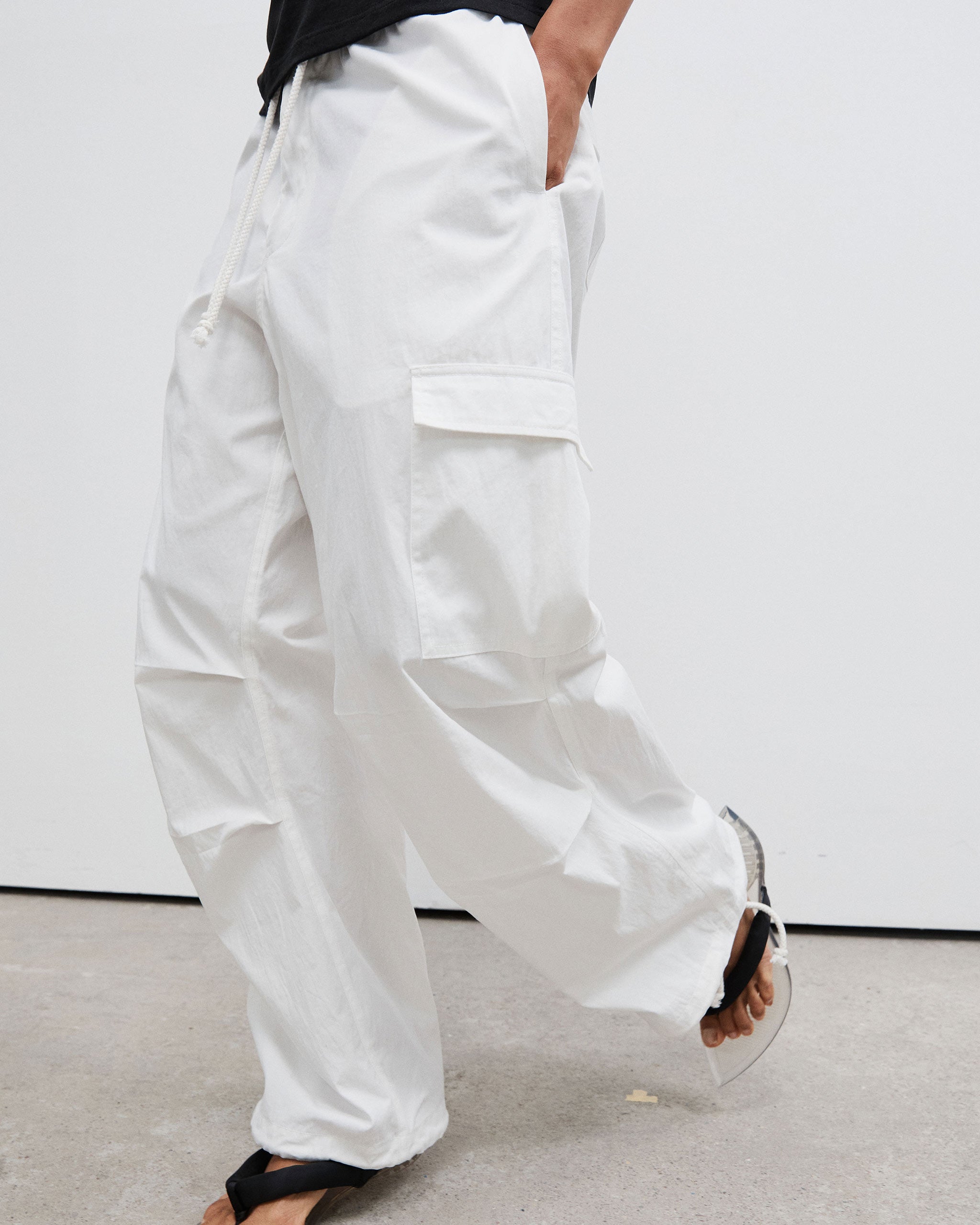 Parachute Pants - White