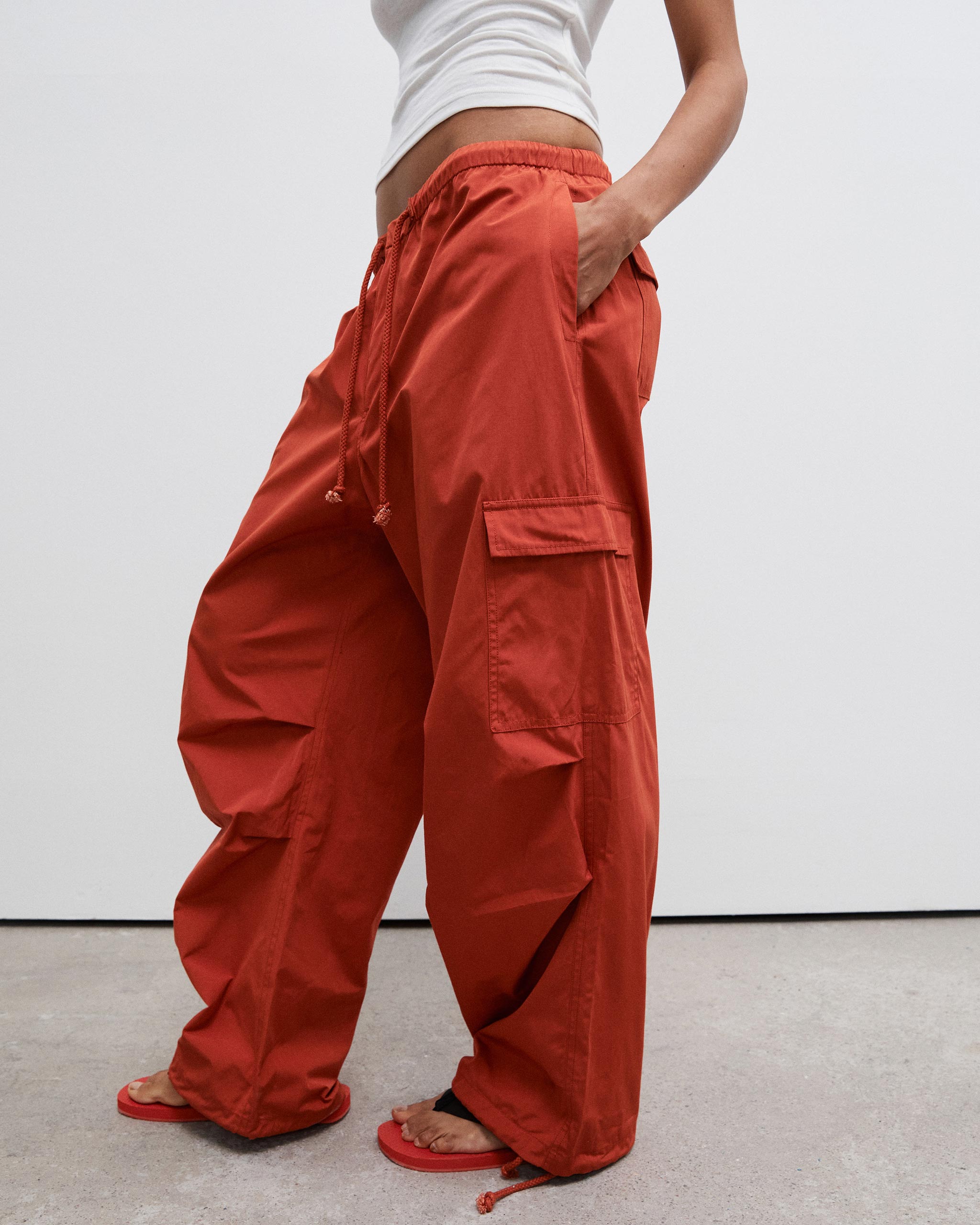 Parachute Pant - Deep Red