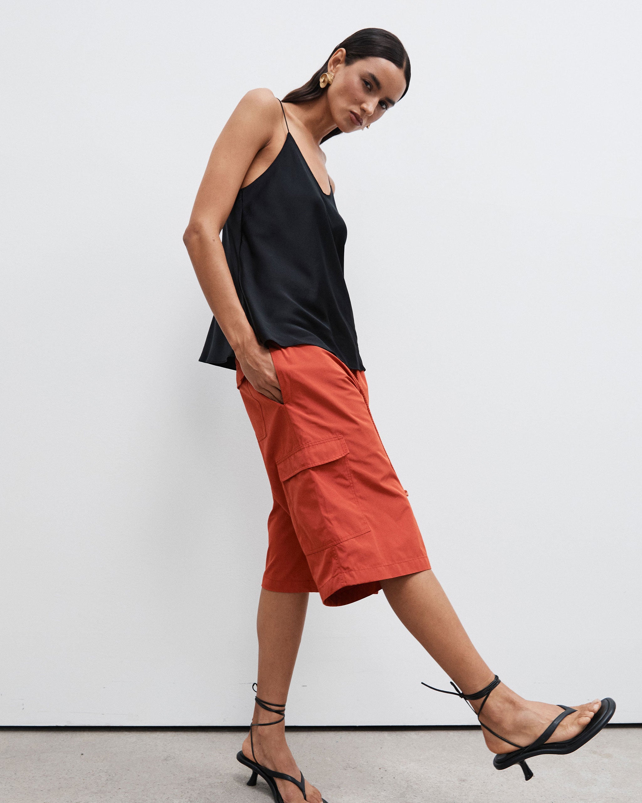 Bermuda Parachute Short - Deep Red